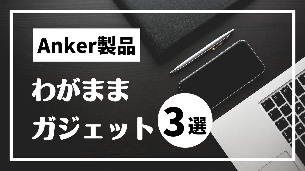 【日常を変える小物】わがままユーザーが選んだAnkerアクセサリー3選